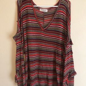 Colorful, striped sweater